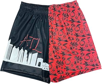 DIOTSR Mens Graphic Althletic Shorts Cool Basketsball Workout